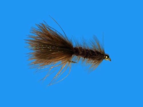 BH Brown Wooly bugger(12 flies)